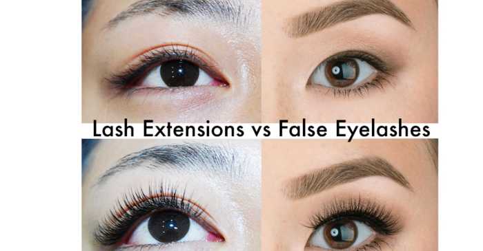 false eyelash extensions